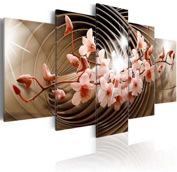 Glamour Stretched Canvas Art - Desert Spiral-Tiptophomedecor