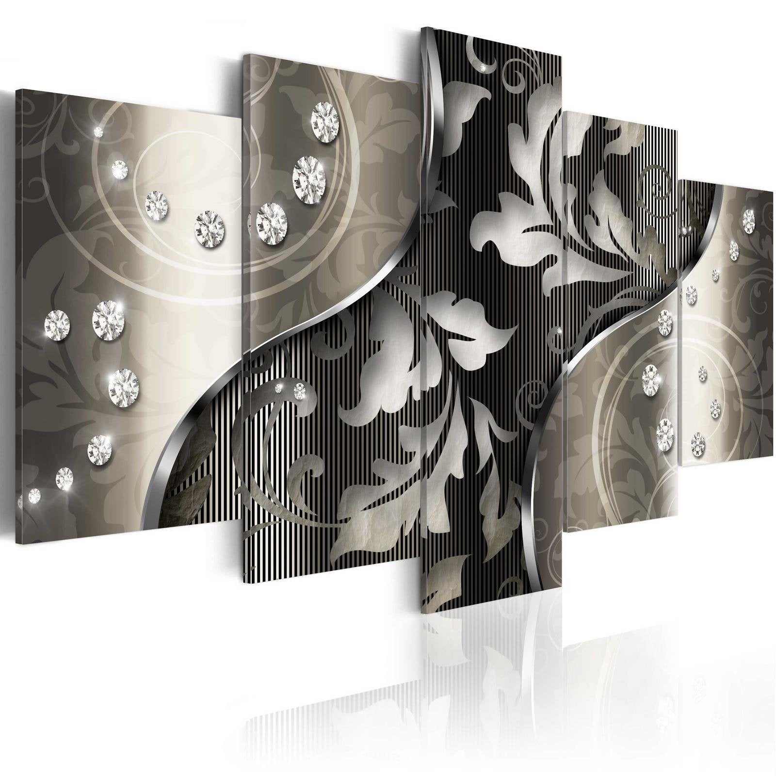 Glamour Stretched Canvas Art - Diamond Night-Tiptophomedecor