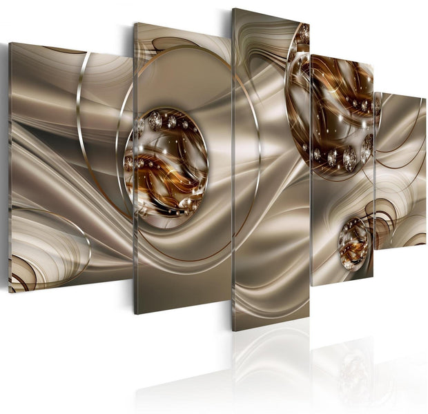 Glamour Stretched Canvas Art - Enchanted Bronze-Tiptophomedecor