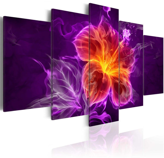 Glamour Stretched Canvas Art - Esoteric Flower-Tiptophomedecor