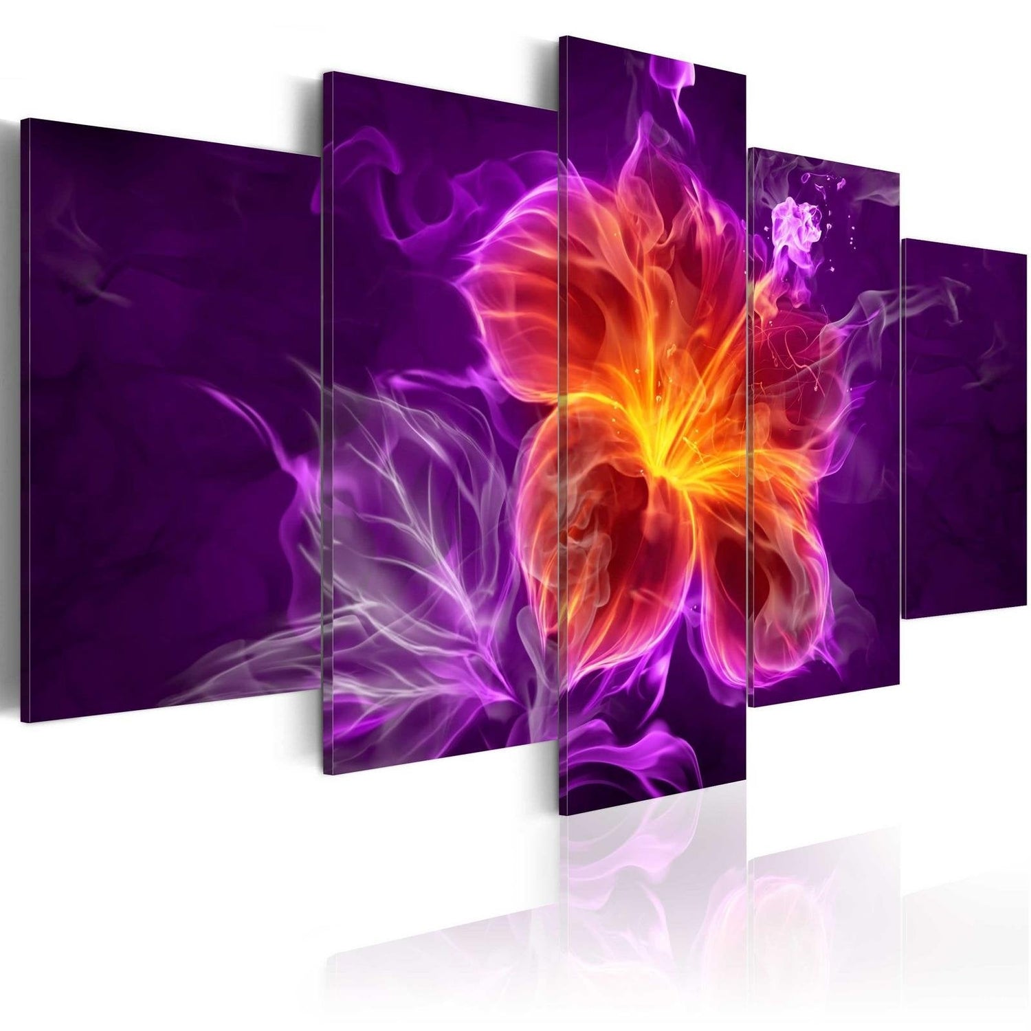Glamour Stretched Canvas Art - Esoteric Flower-Tiptophomedecor