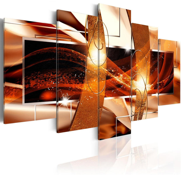 Glamour Stretched Canvas Art - Fire Of Life-Tiptophomedecor