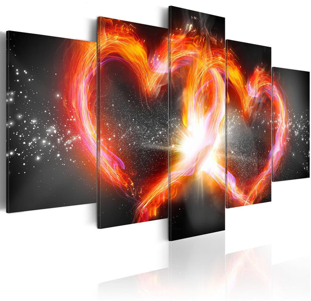 Glamour Stretched Canvas Art - Flame Of Love-Tiptophomedecor