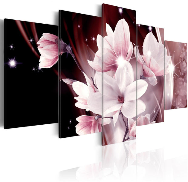 Glamour Stretched Canvas Art - Flower Muse-Tiptophomedecor