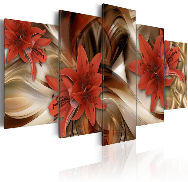 Glamour Stretched Canvas Art - Flower Nebula-Tiptophomedecor