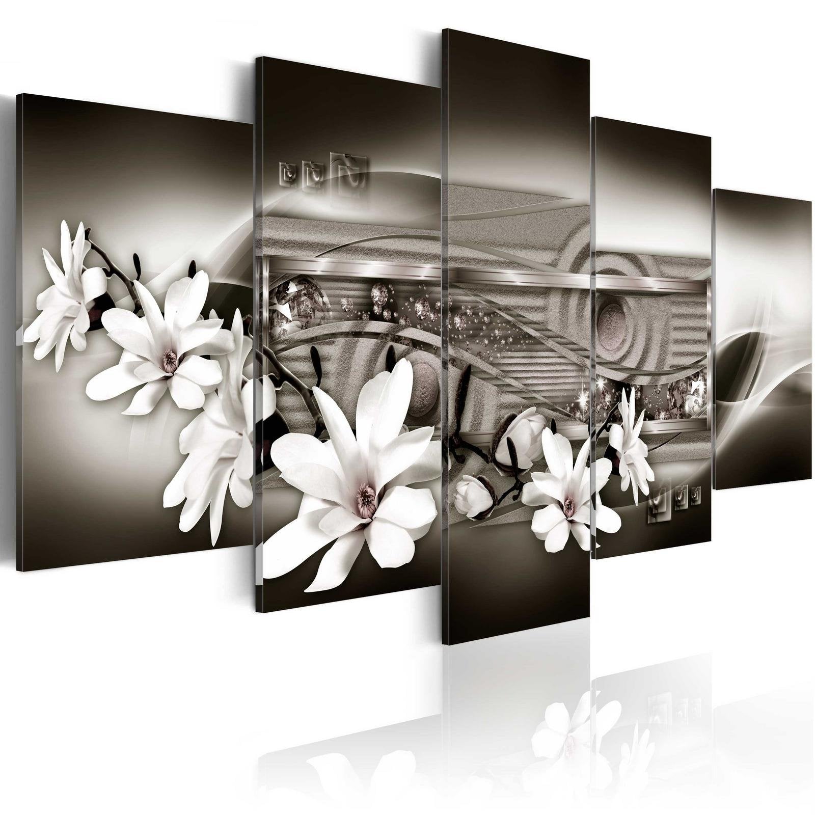 Glamour Stretched Canvas Art - Flower Prospect-Tiptophomedecor