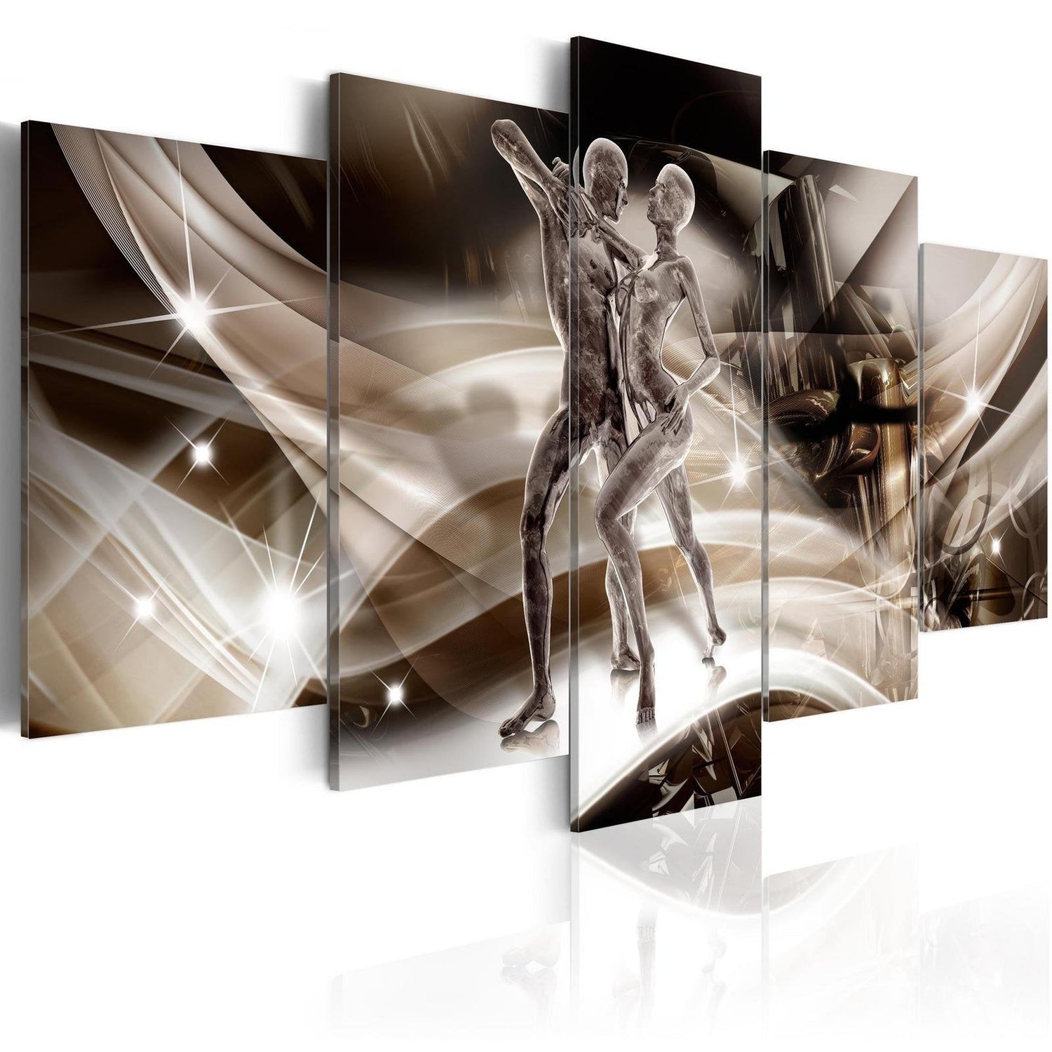 Glamour Stretched Canvas Art - Galaxy Of Dance-Tiptophomedecor