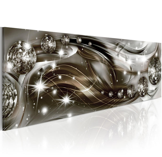 Glamour Stretched Canvas Art - Glow And Waves-Tiptophomedecor