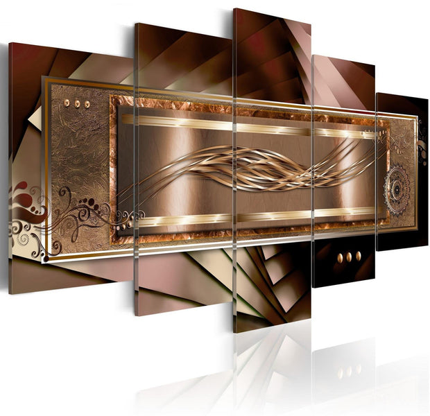 Glamour Stretched Canvas Art - Golden Gentleness-Tiptophomedecor