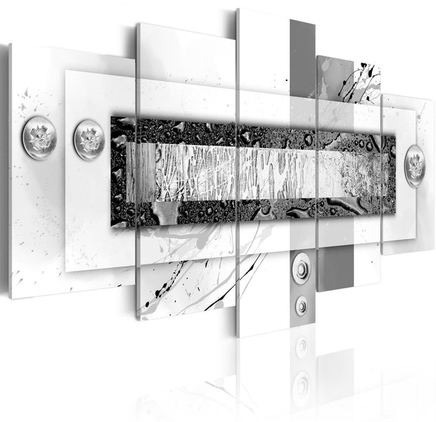 Glamour Stretched Canvas Art - Gray Balance-Tiptophomedecor