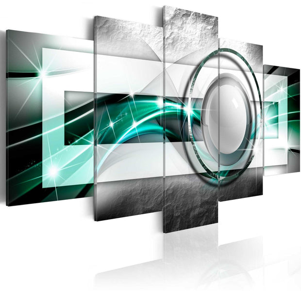 Glamour Stretched Canvas Art - Green Look-Tiptophomedecor