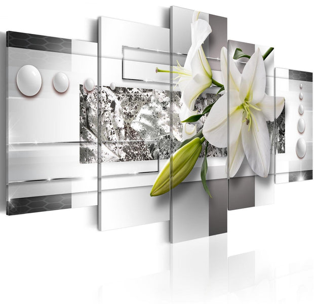 Glamour Stretched Canvas Art - Grey Melancholy-Tiptophomedecor