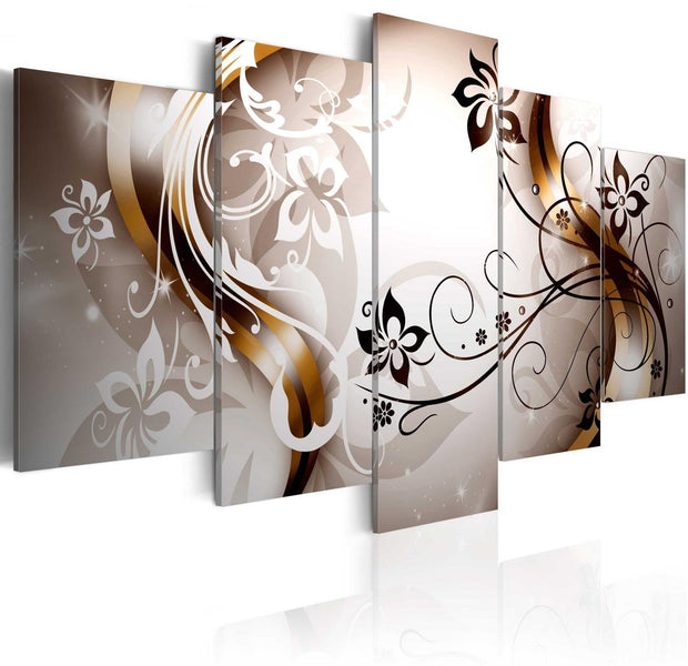 Glamour Stretched Canvas Art - Harmonious Delicacy-Tiptophomedecor