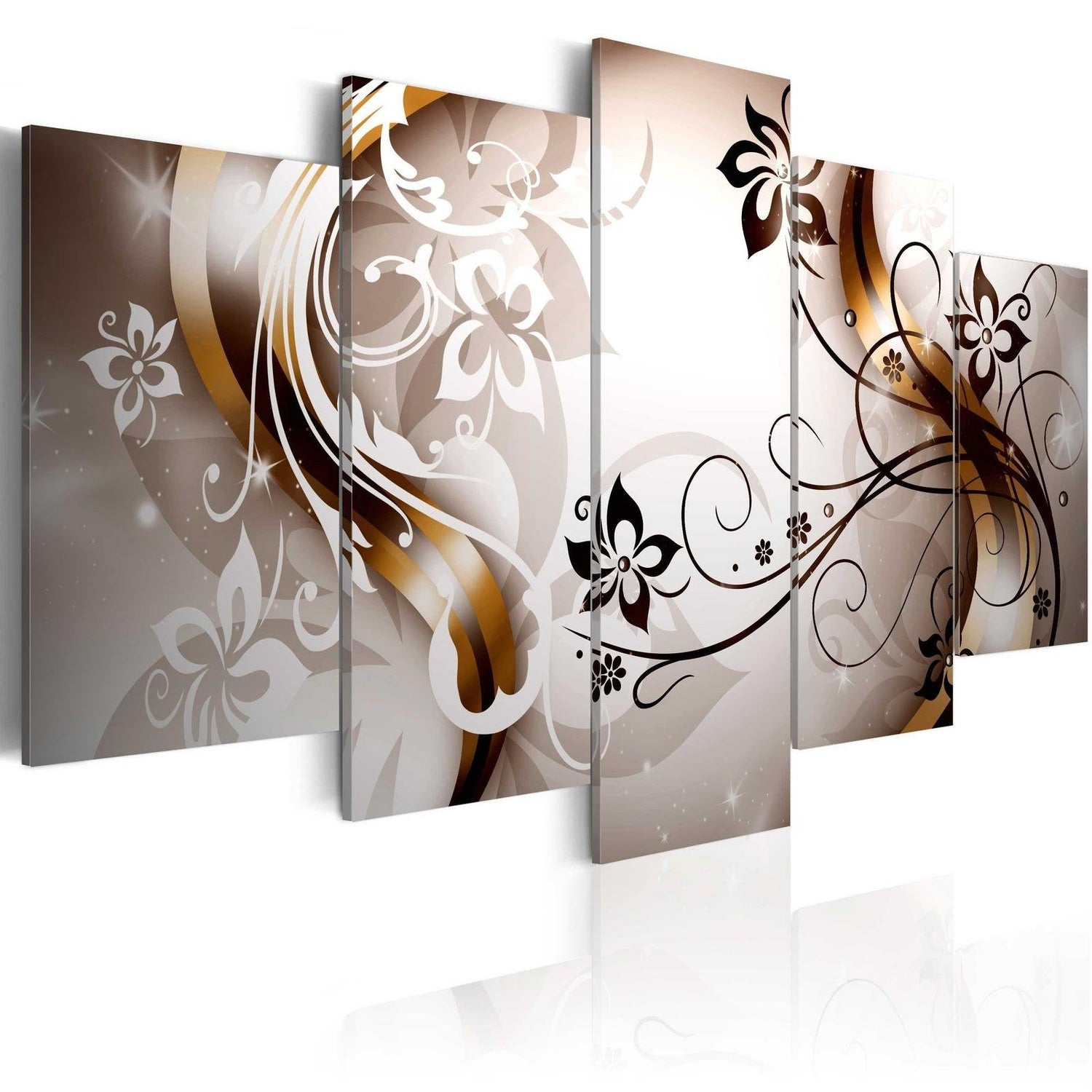 Glamour Stretched Canvas Art - Harmonious Delicacy-Tiptophomedecor