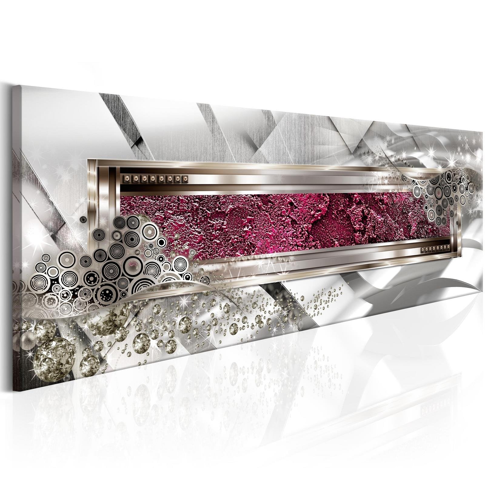 Glamour Stretched Canvas Art - Hidden Pink-Tiptophomedecor