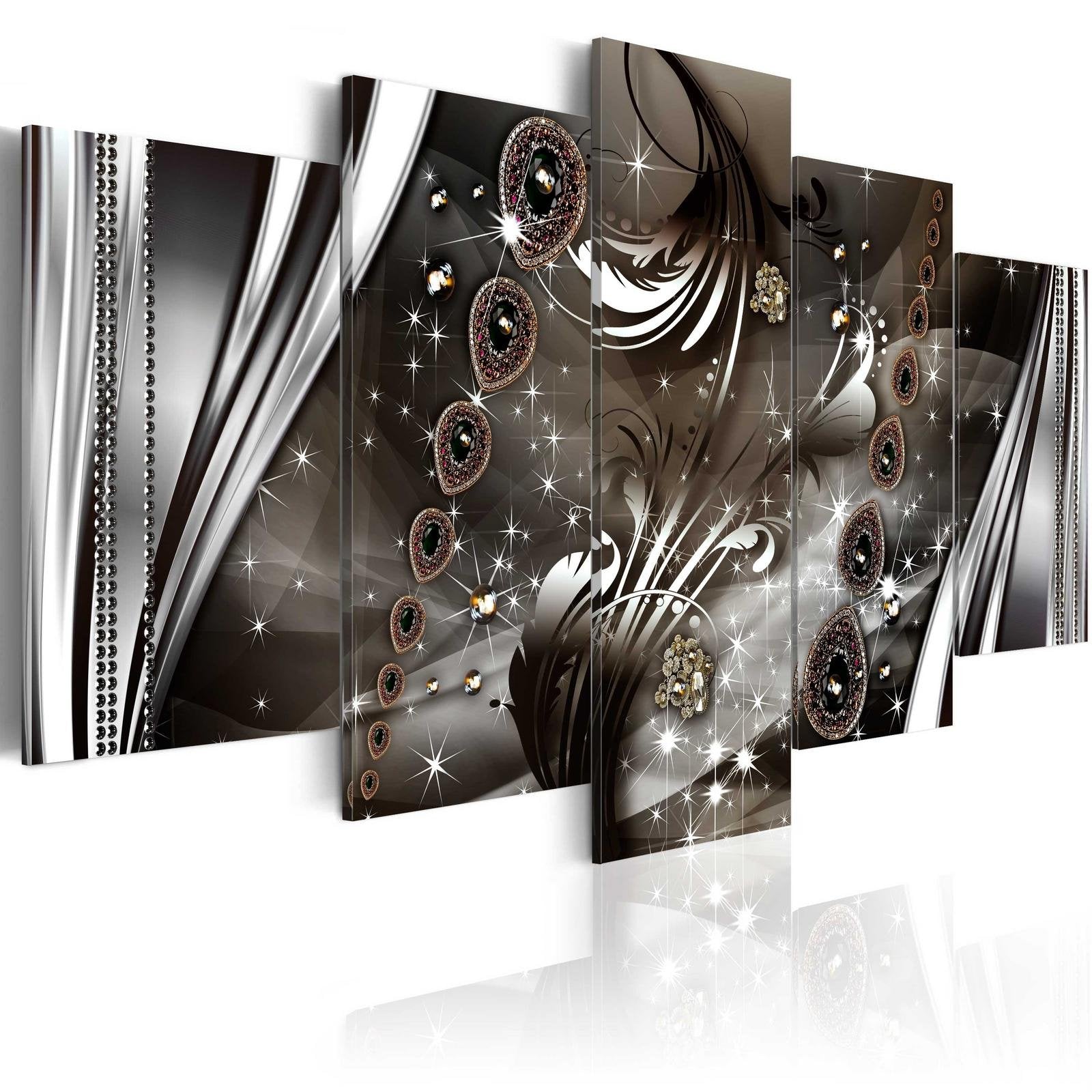 Glamour Stretched Canvas Art - Improvisation With Jewelry-Tiptophomedecor