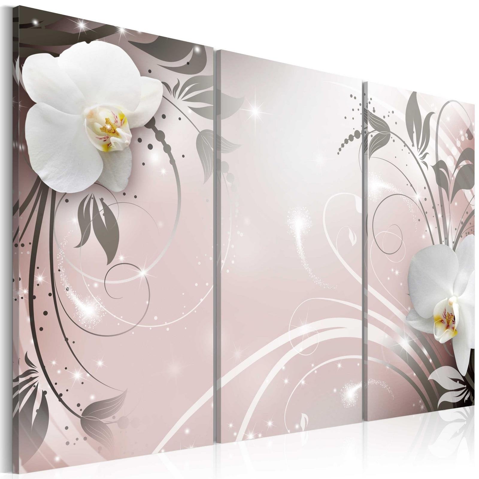 Glamour Stretched Canvas Art - Lilac Fascination-Tiptophomedecor