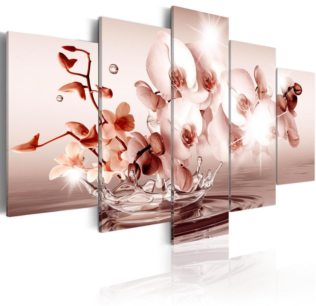 Glamour Stretched Canvas Art - Lyric Of Orchid-Tiptophomedecor