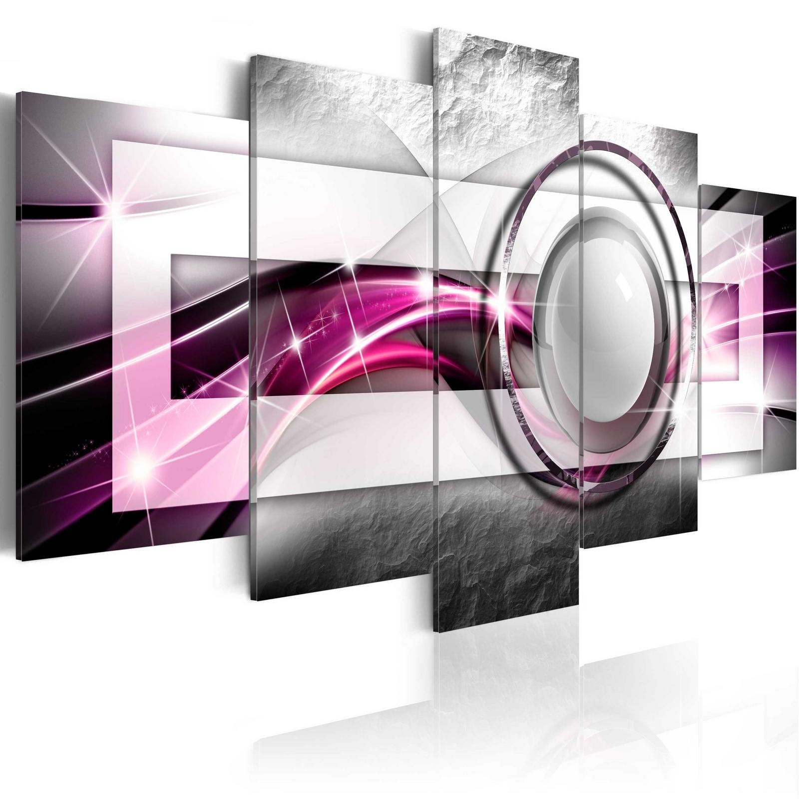 Glamour Stretched Canvas Art - Modern: Pink-Tiptophomedecor