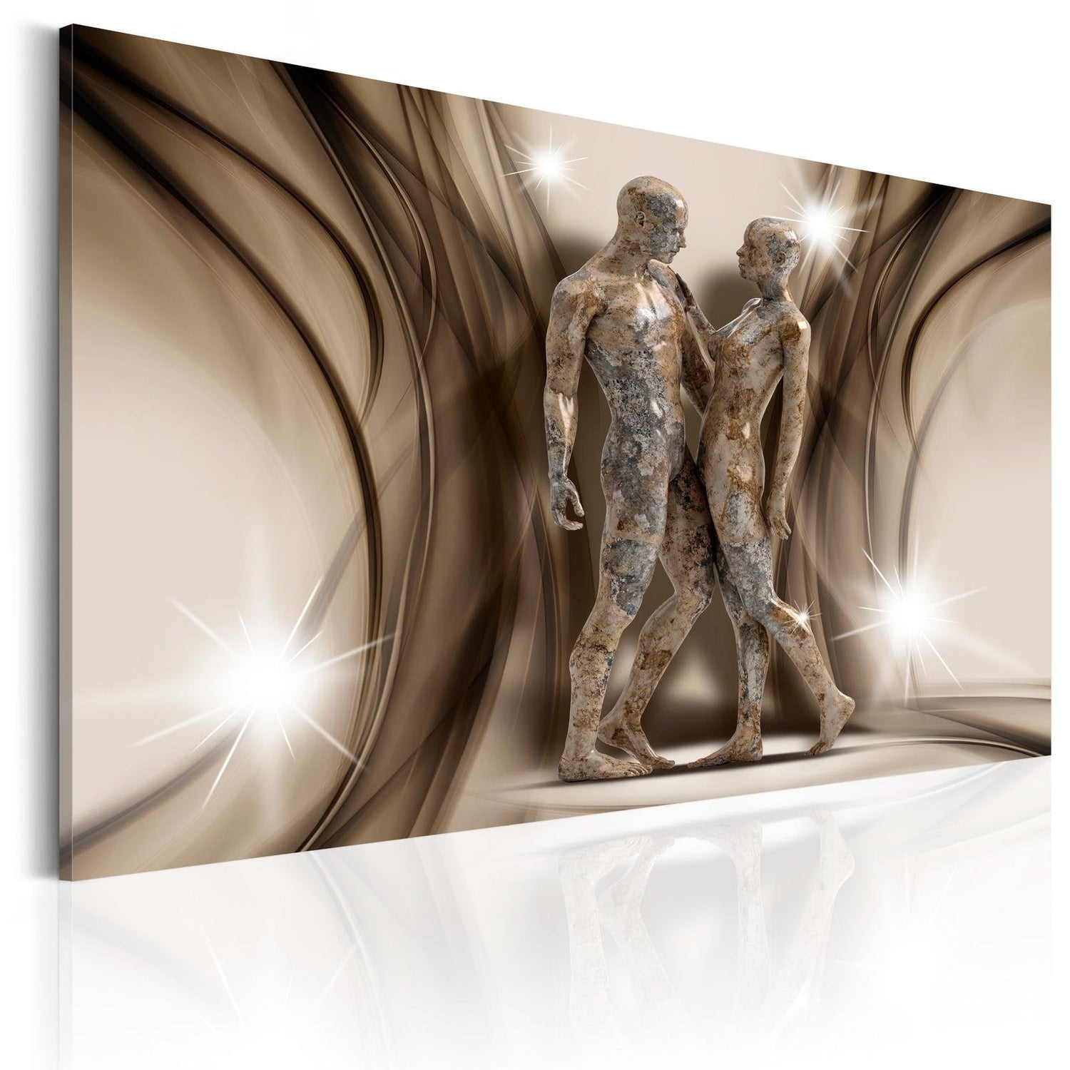 Glamour Stretched Canvas Art - Monument Of Love-Tiptophomedecor
