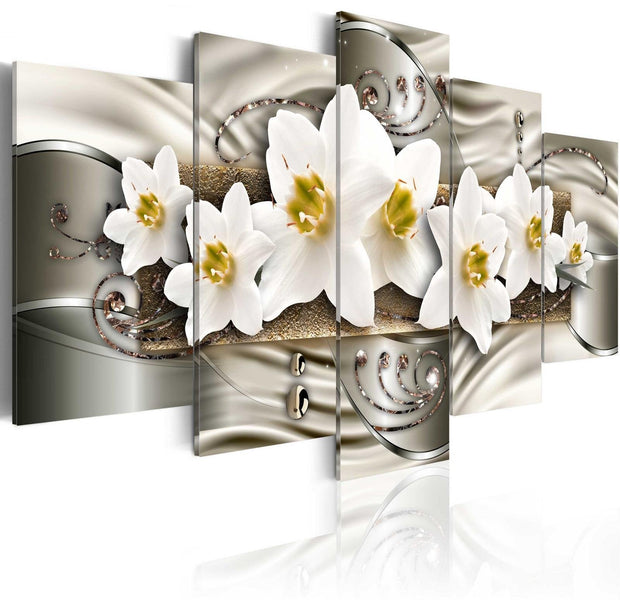 Glamour Stretched Canvas Art - Narcissi-Tiptophomedecor