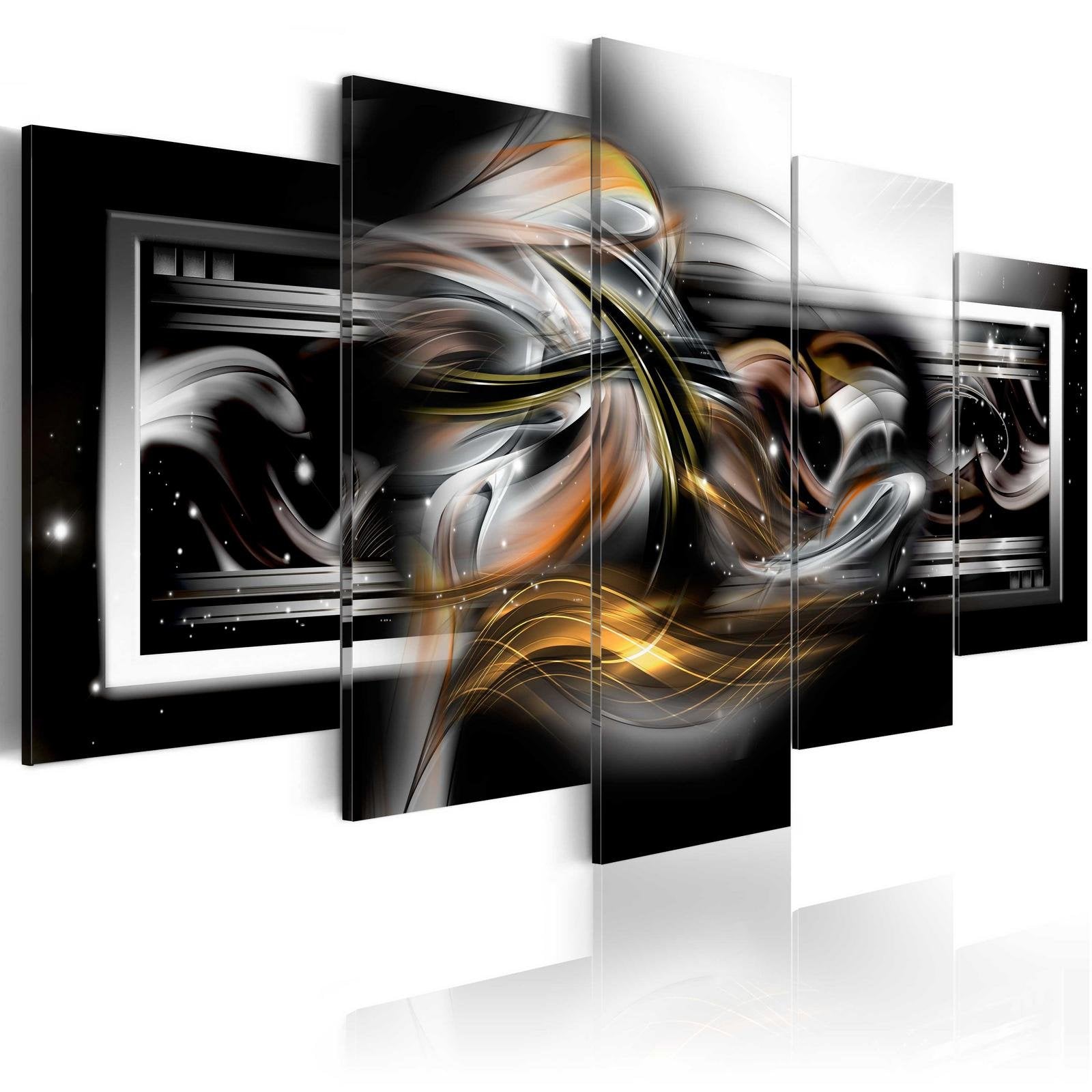 Glamour Stretched Canvas Art - Night Hug-Tiptophomedecor