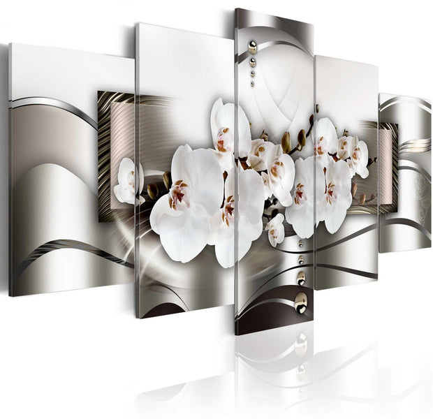 Glamour Stretched Canvas Art - Orchid Riddle-Tiptophomedecor