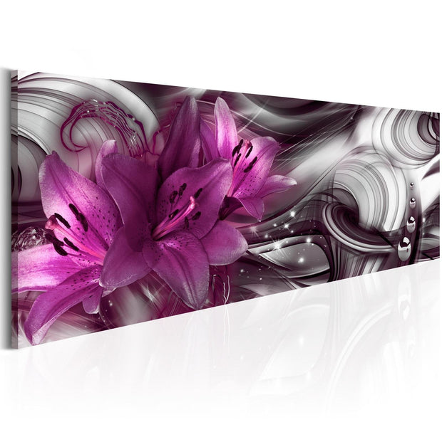 Glamour Stretched Canvas Art - Purple Depth-Tiptophomedecor