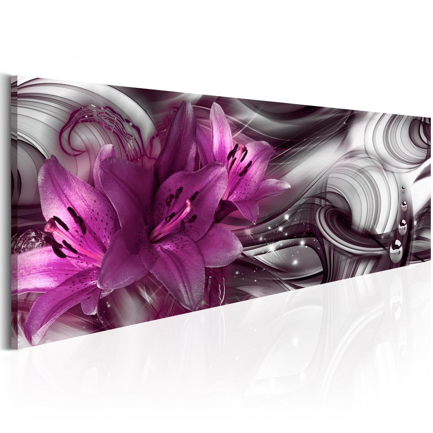Glamour Stretched Canvas Art - Purple Depth-Tiptophomedecor
