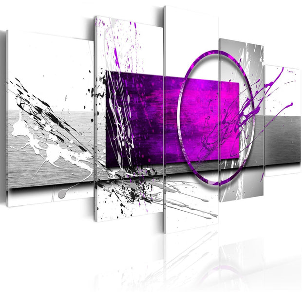 Glamour Stretched Canvas Art - Purple Expression-Tiptophomedecor