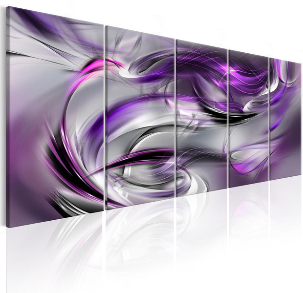 Glamour Stretched Canvas Art - Purple Gale-Tiptophomedecor