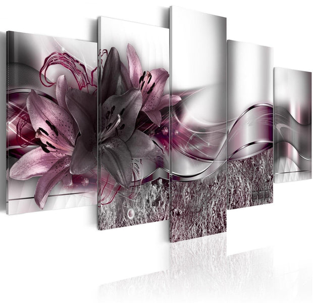 Glamour Stretched Canvas Art - Purple Sash-Tiptophomedecor