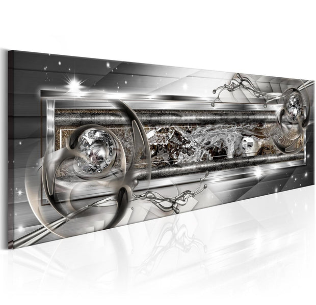 Glamour Stretched Canvas Art - Silver Source-Tiptophomedecor