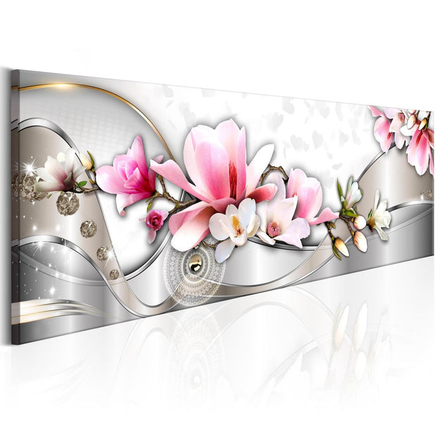 Glamour Stretched Canvas Art - Spring Ribbon-Tiptophomedecor