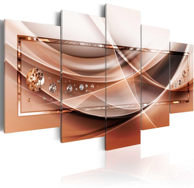 Glamour Stretched Canvas Art - Stream Of Blaze-Tiptophomedecor