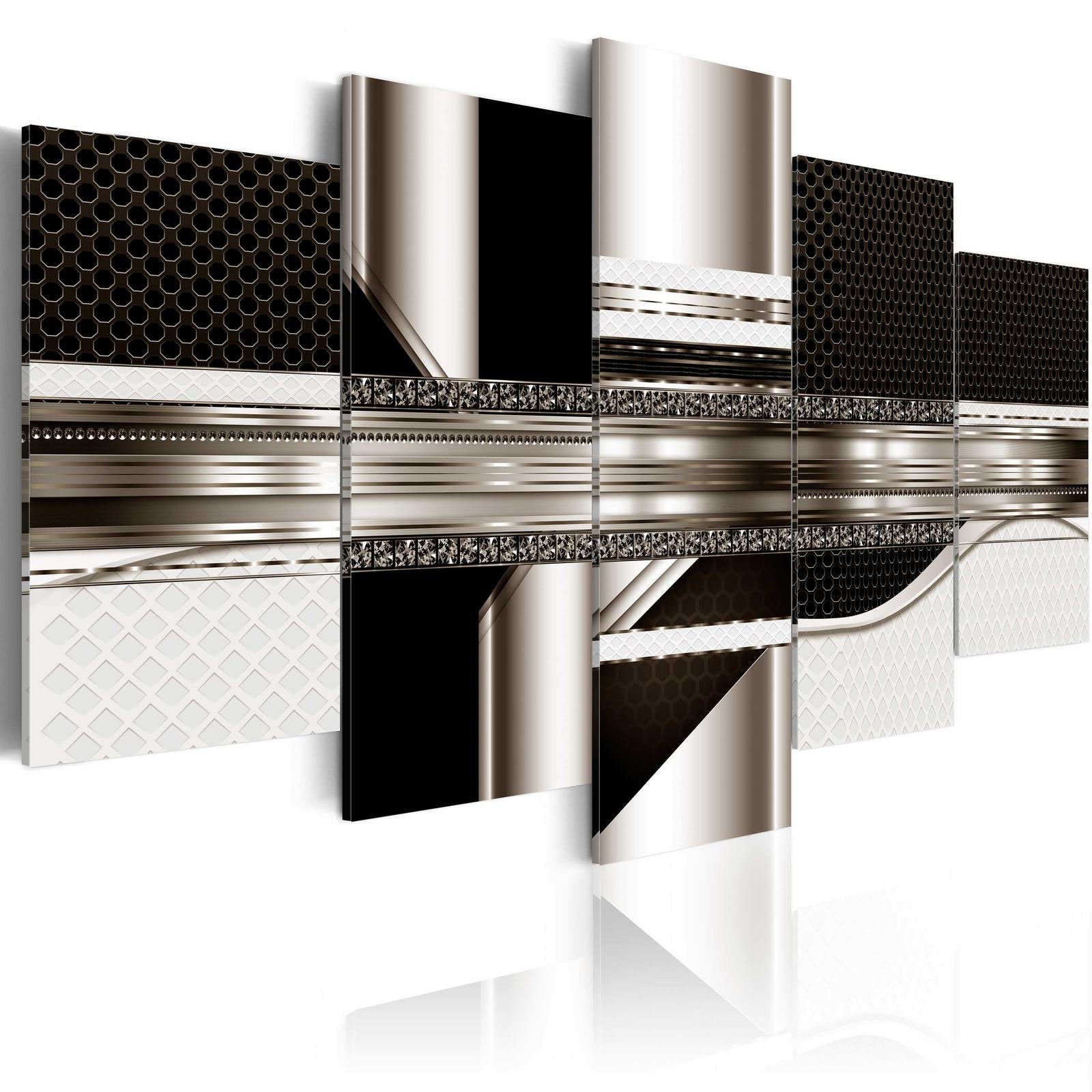 Glamour Stretched Canvas Art - Strength Of Metal-Tiptophomedecor