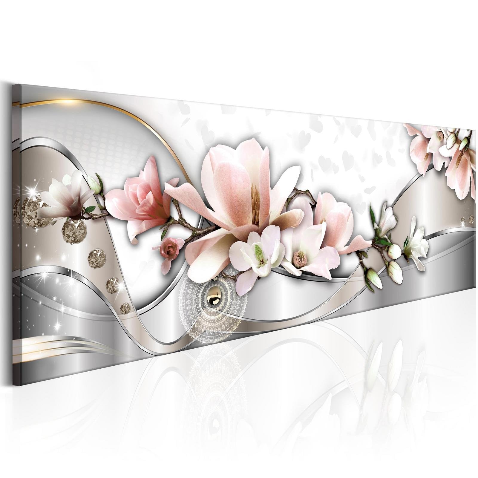 Glamour Stretched Canvas Art - Summer Ribbon-Tiptophomedecor