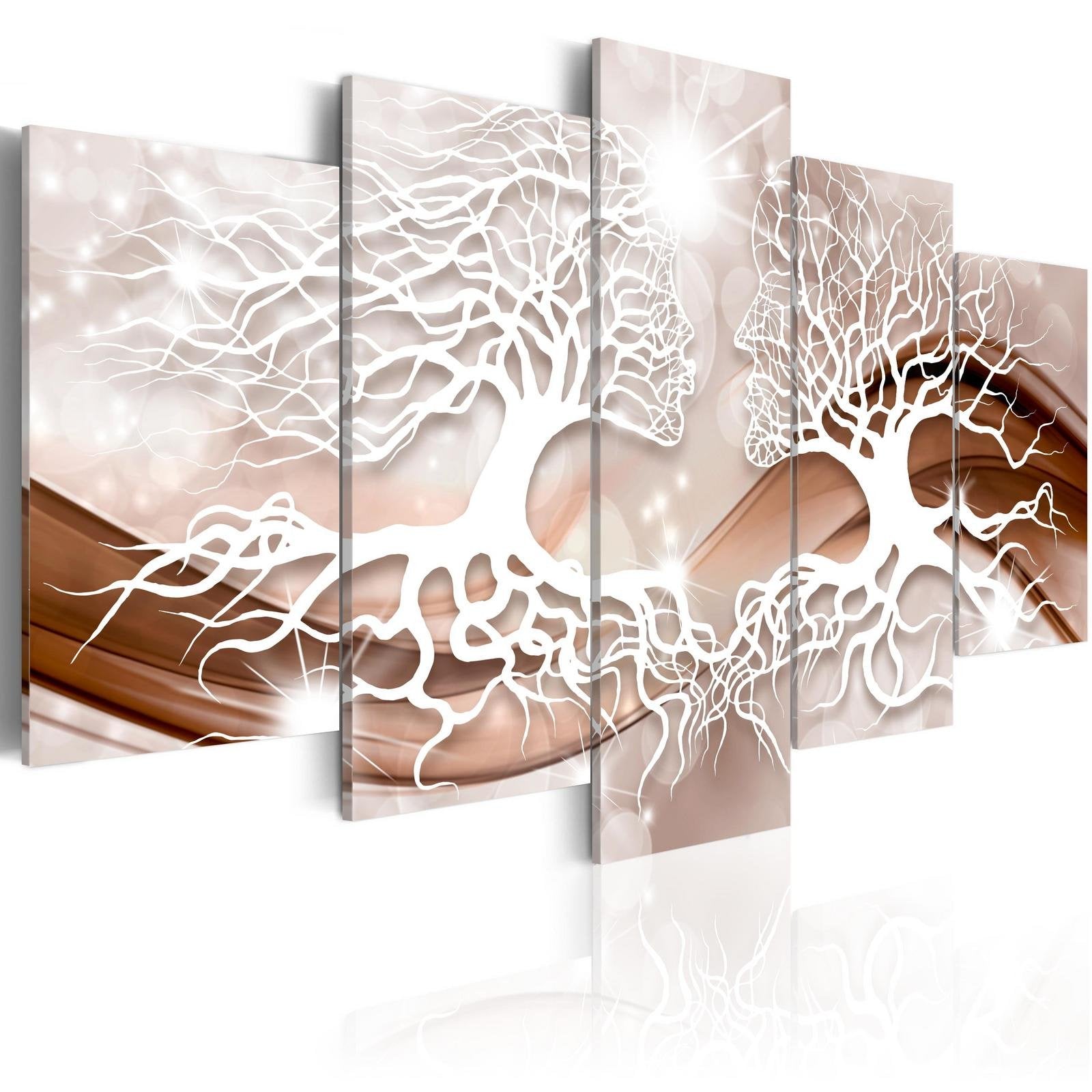 Glamour Stretched Canvas Art - Talks About Love-Tiptophomedecor