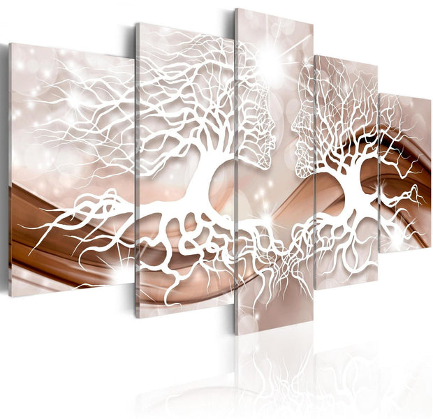 Glamour Stretched Canvas Art - Talks About Love-Tiptophomedecor