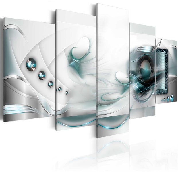 Glamour Stretched Canvas Art - Turquoise Eye-Tiptophomedecor