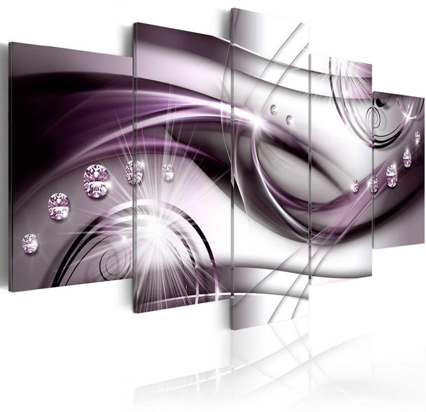 Glamour Stretched Canvas Art - Violet Glow-Tiptophomedecor