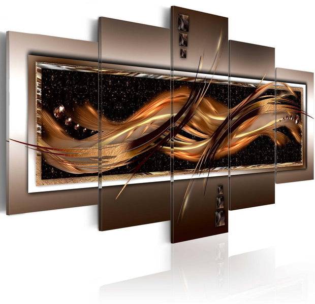 Glamour Stretched Canvas Art - Wave Of Fire-Tiptophomedecor