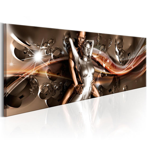 Glamour Stretched Canvas Art - Waves Of Passion-Tiptophomedecor