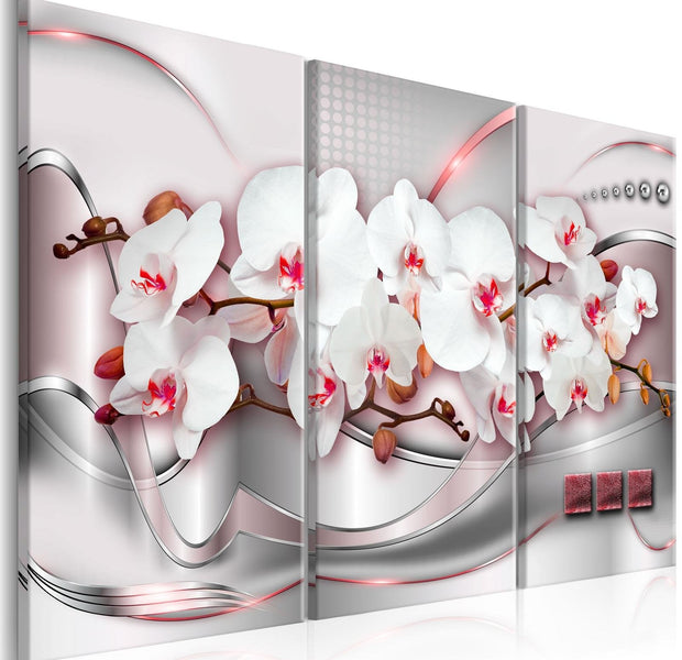 Glamour Stretched Canvas Art - Wonderful Orchids I-Tiptophomedecor