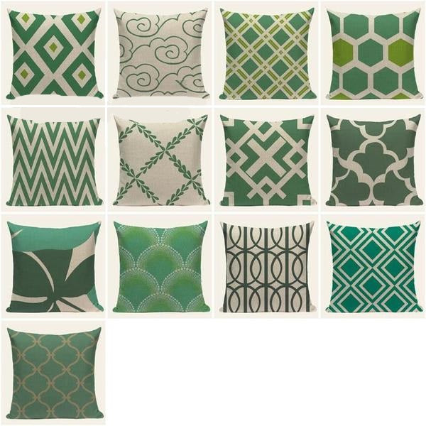 Green Fantasy Cushion Covers