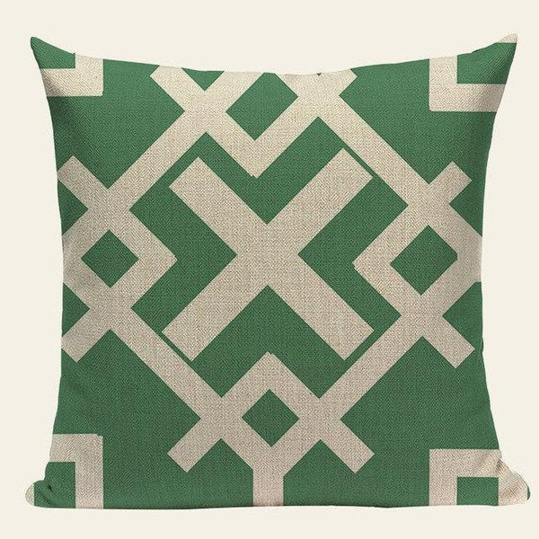 Green Abstract Fantasy Modern Throw Pillows Cases-Tiptophomedecor-Interior-Design-Home-Decor