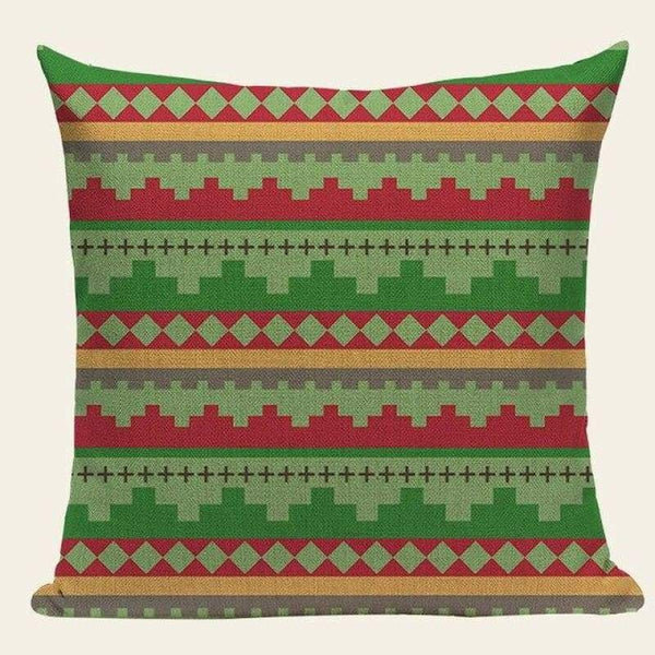 Green Red Retro Cushion Covers-TipTopHomeDecor