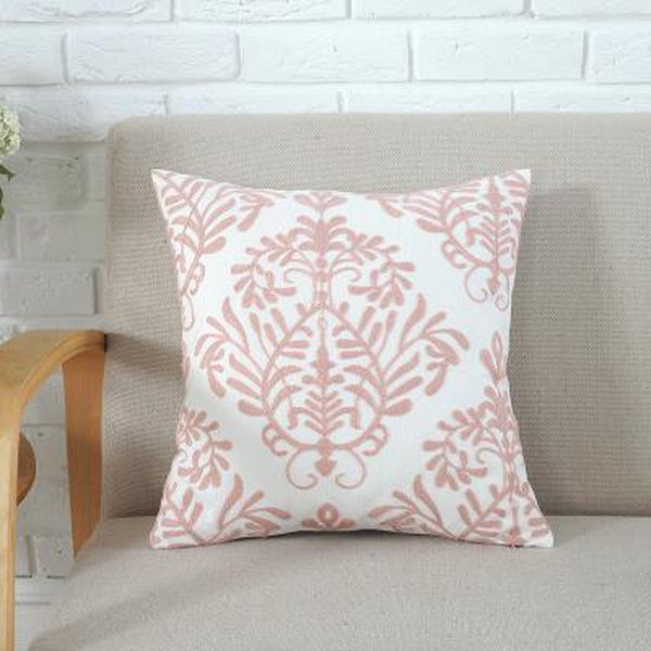 Grey Soft Pink Embroidered Geometric Cushion Covers-Tiptophomedecor-Interior-Design-Home-Decor