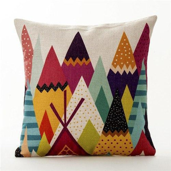 Happy Colors Quote Heart Nordic Cushion Covers-Tiptophomedecor