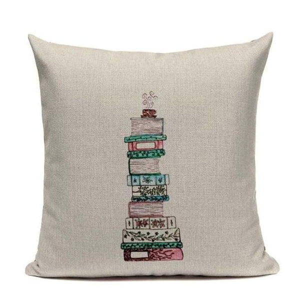 Tiptophomedecor Happy Reading Cat Cushion Covers